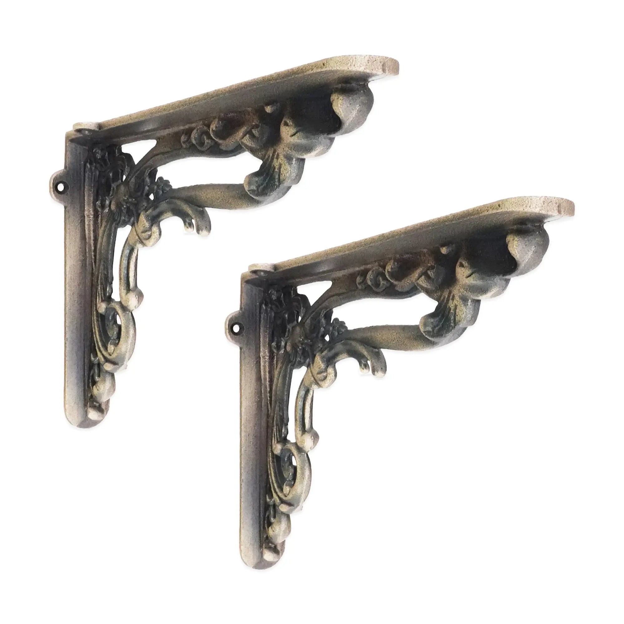 Apple Shelf Bracket Matt Antique (Sold in Pairs) Spira