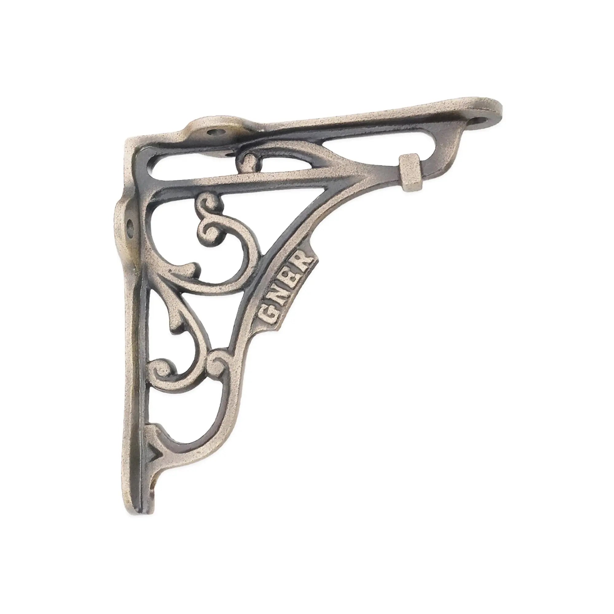 GNER Shelf Bracket Matt Antique 125x125mm (Sold in Pairs) Spira