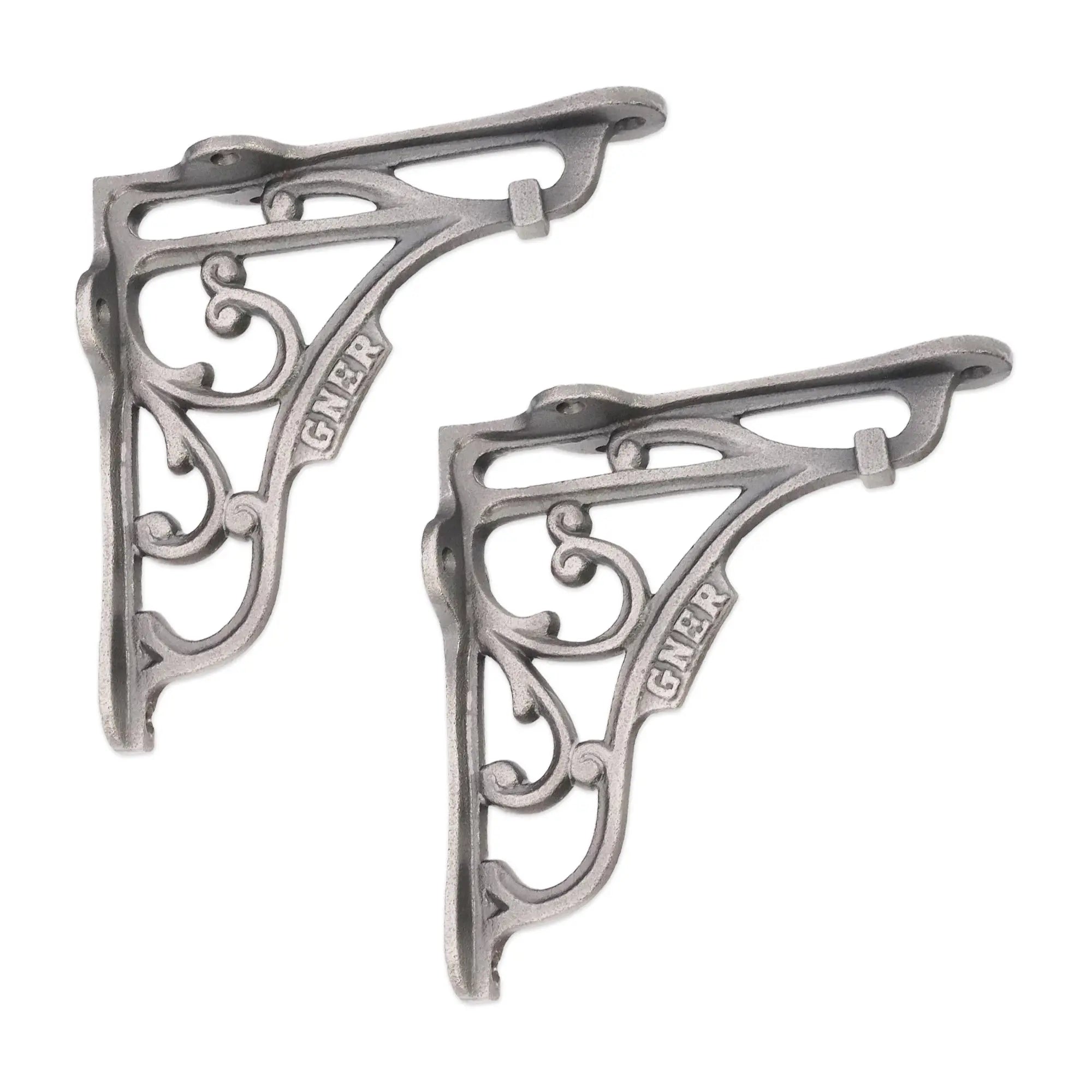 GNER Shelf Bracket Pewter 125x125mm (Sold in Pairs) Spira