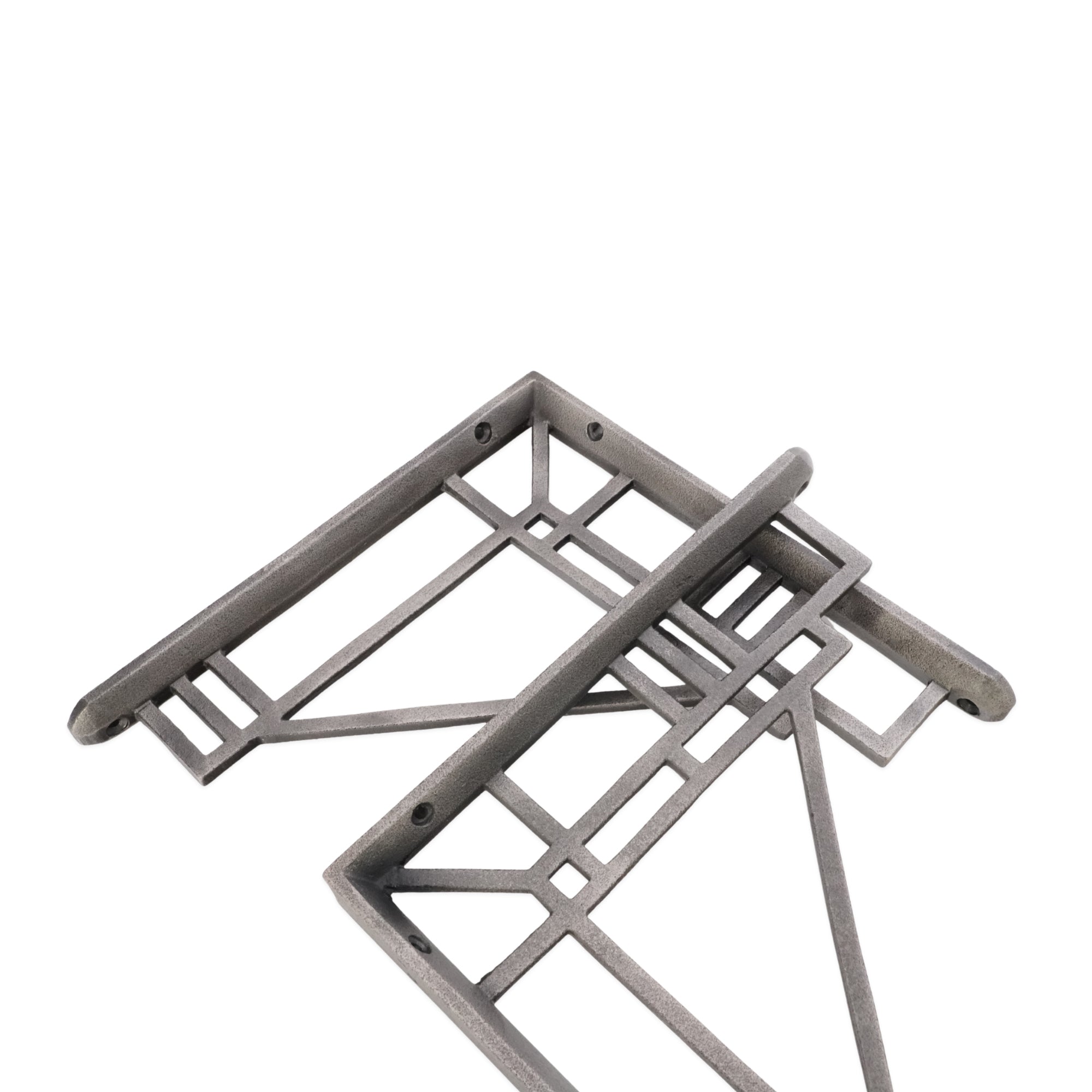 Art Deco Shelf Bracket Pewter (Sold in Pairs)