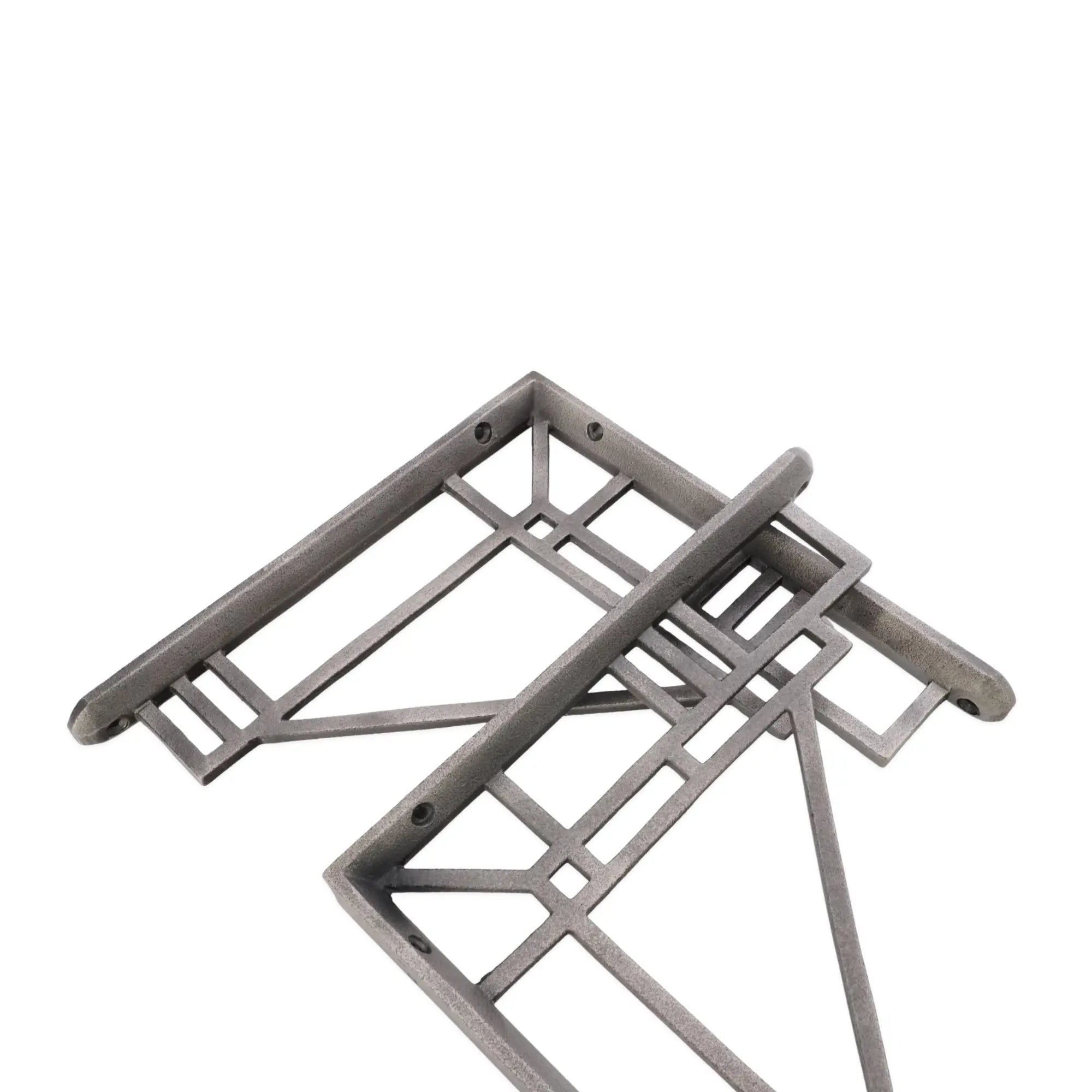 Art Deco Shelf Bracket Pewter (Sold in Pairs) Spira