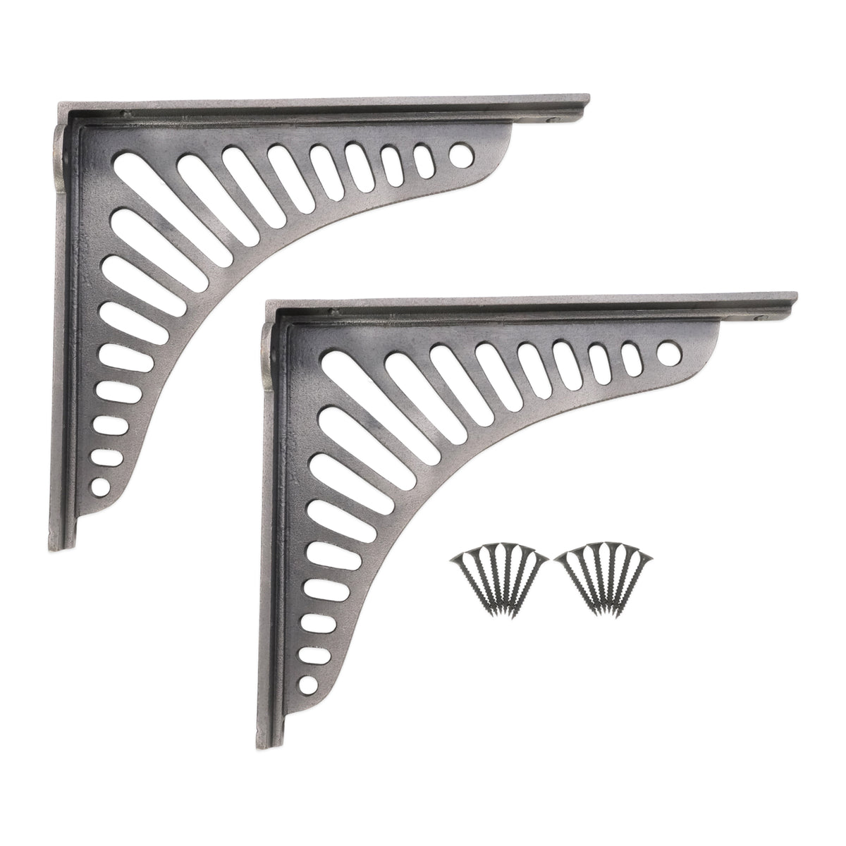 Sunrise Shelf Bracket Pewter (Sold in Pairs)