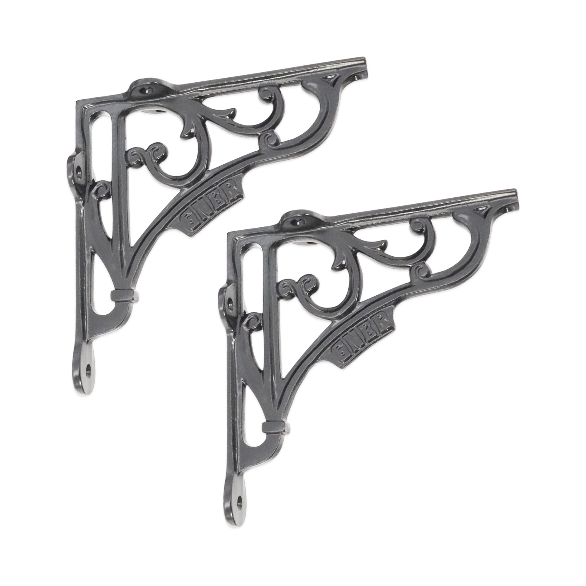 GNER Shelf Bracket Black 150x150mm (Sold in Pairs)