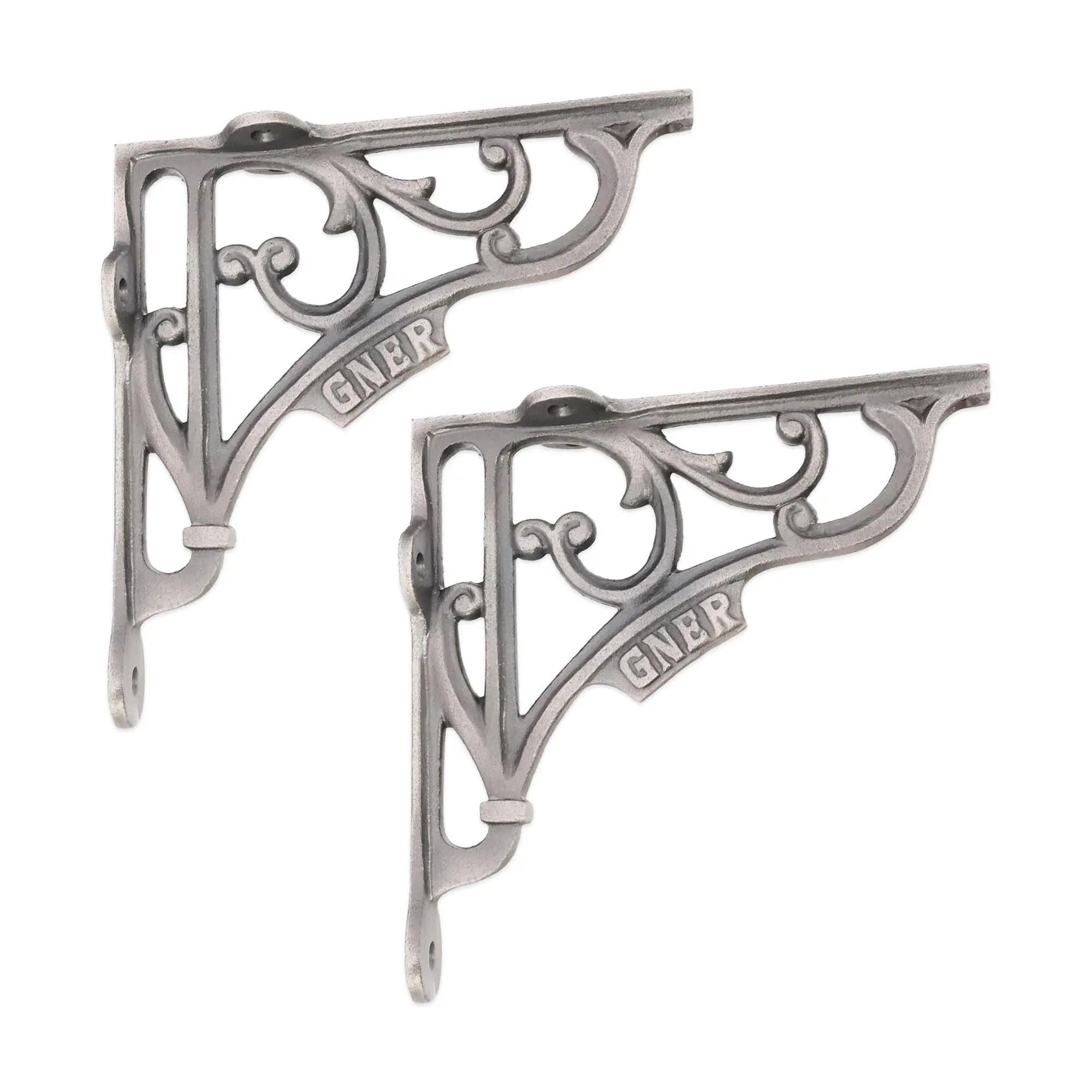 GNER Shelf Bracket Pewter 150x150mm (Sold in Pairs) Spira