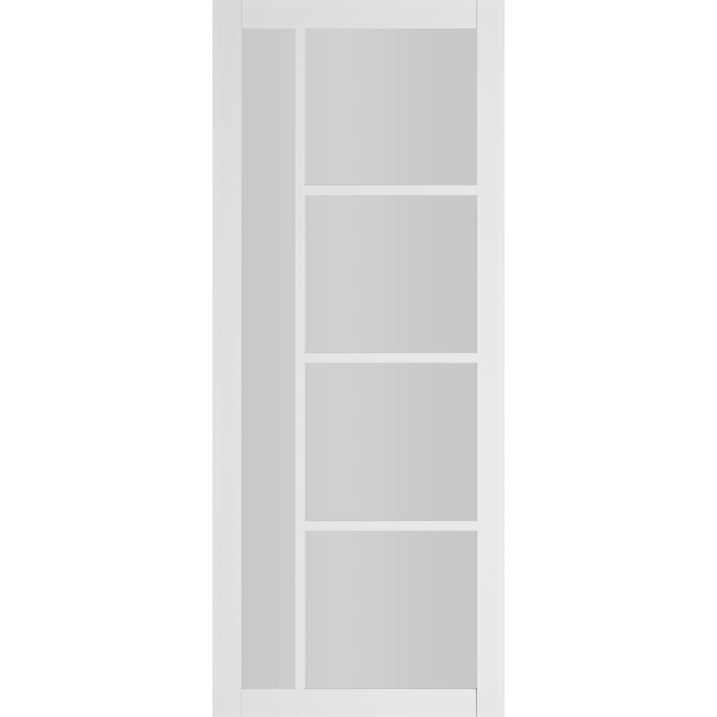Brixton Urban White Primed Clear Glass