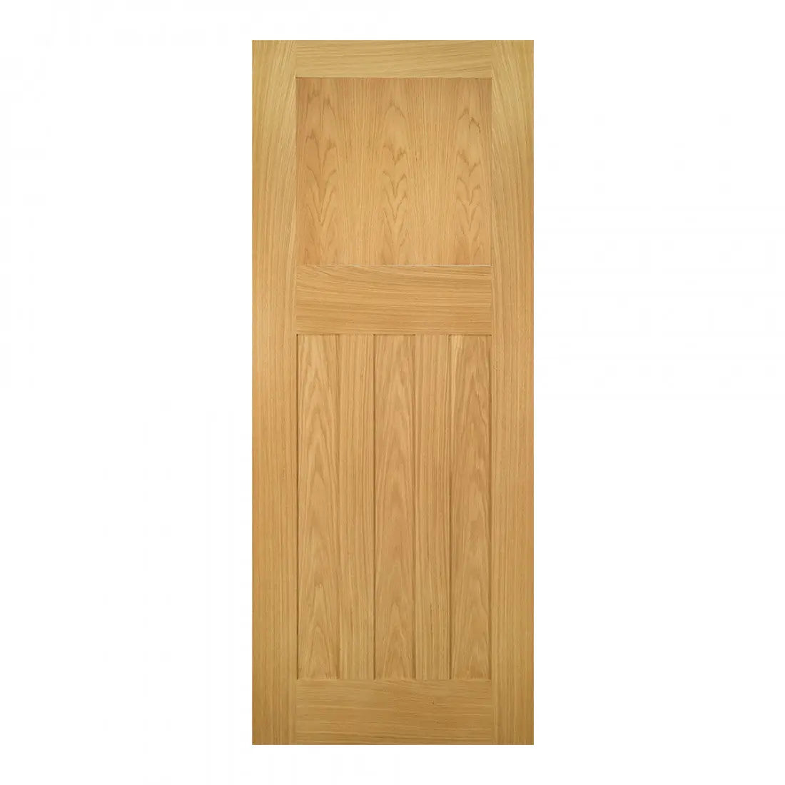 Cambridge Unfinished Interior Oak internal door Deanta 3d