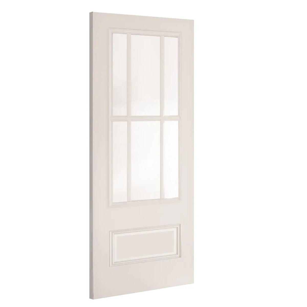 Canterbury White Primed Bevelled Glaze Internal Door