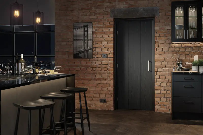 Galway Embossed Charcoal Grey LPD Doors
