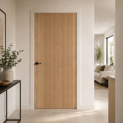 Brisbane Laminate Blonde Oak Internal Door PM Mendes