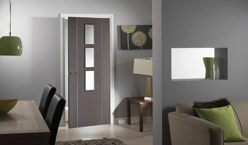 Choc Grey Alcaraz Glazed LPD Doors