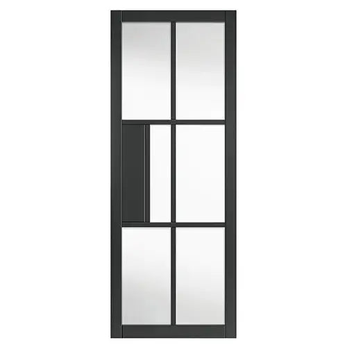 Civic Black Clear Glass Internal Door JB Kind
