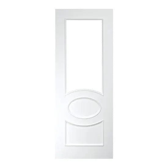 Clarendon White Primed Bevelled Glaze Door Deanta