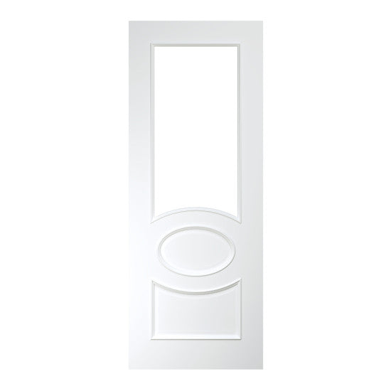 Clarendon White Primed Bevelled Glaze Door