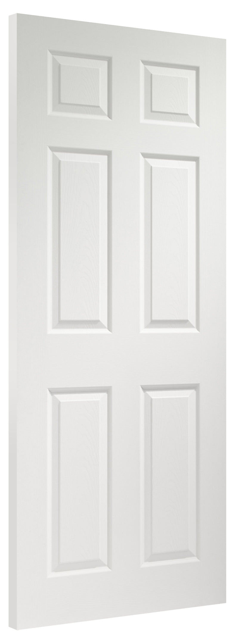 Colonist 6 Panel Internal Door Pre-Finished White Primed 3d