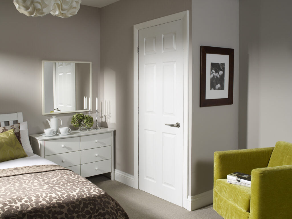 Colonist 6 Panel Internal Door Pre-Finished White Primed