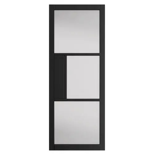 Cosmo Black Clear Glass Internal Urban door JB Kind