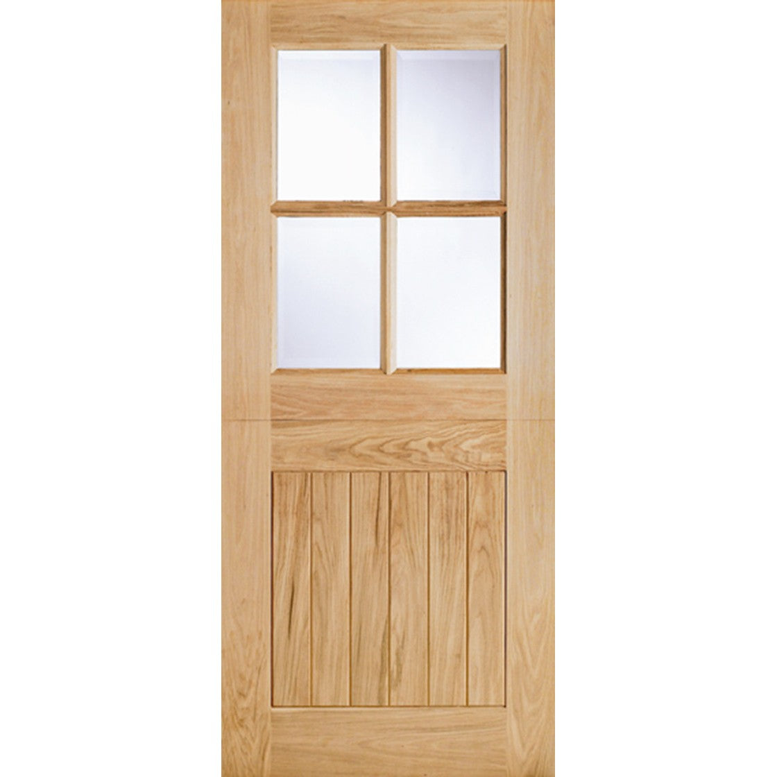 Cottage Stable 4L Unfinished Oak External Door