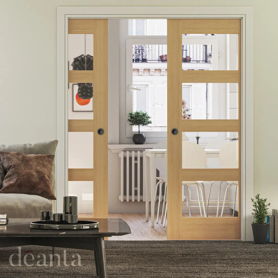 Coventry Clear Glazed Prefinished Interior Oak life
