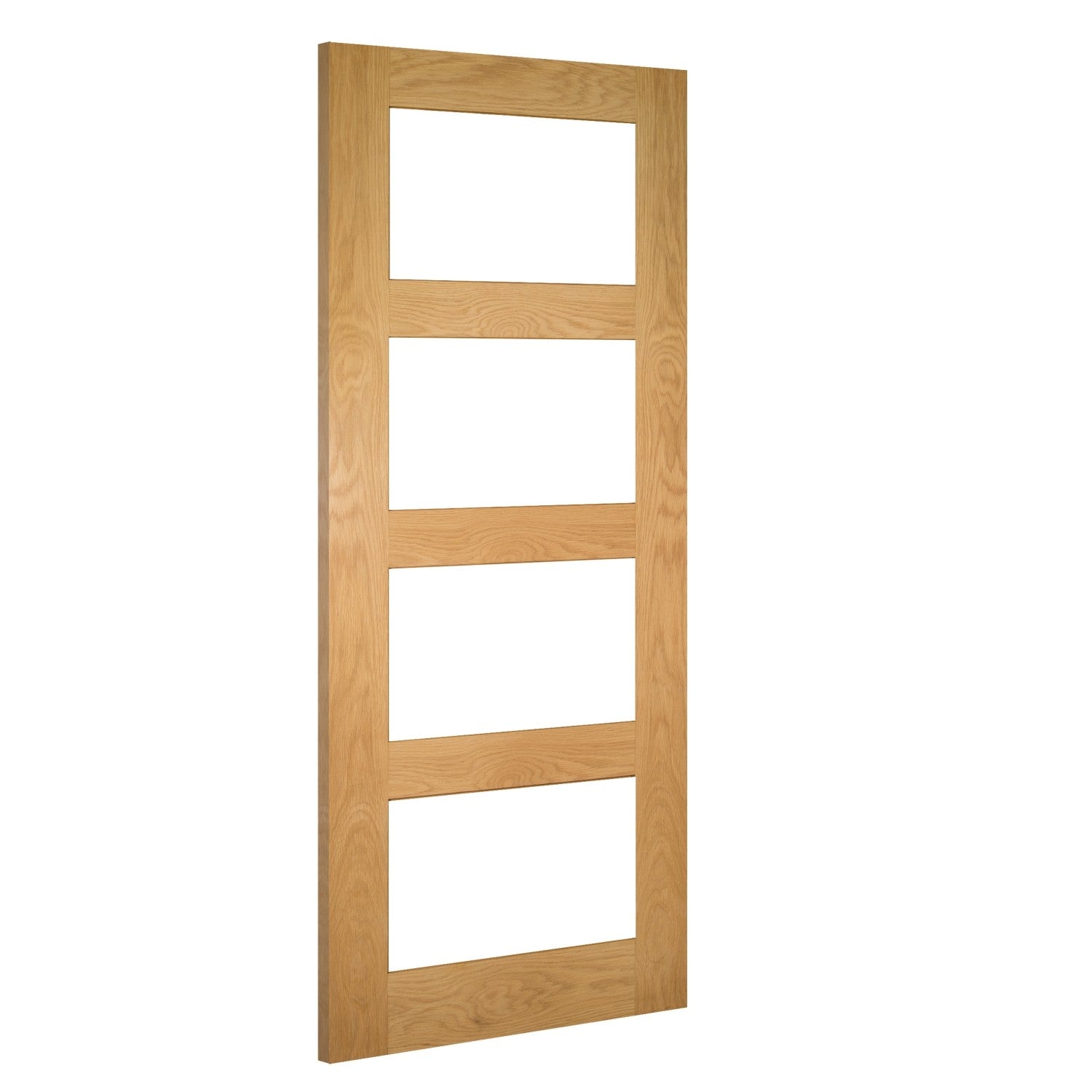 Coventry Unfinished Oak Glazed Internal door Deanta