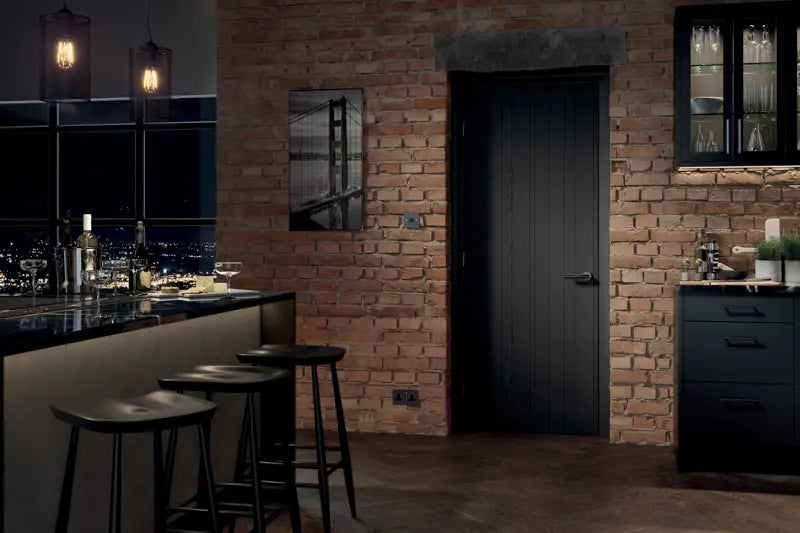 Dark Charcoal Montreal Solid Internal Door LPD Doors