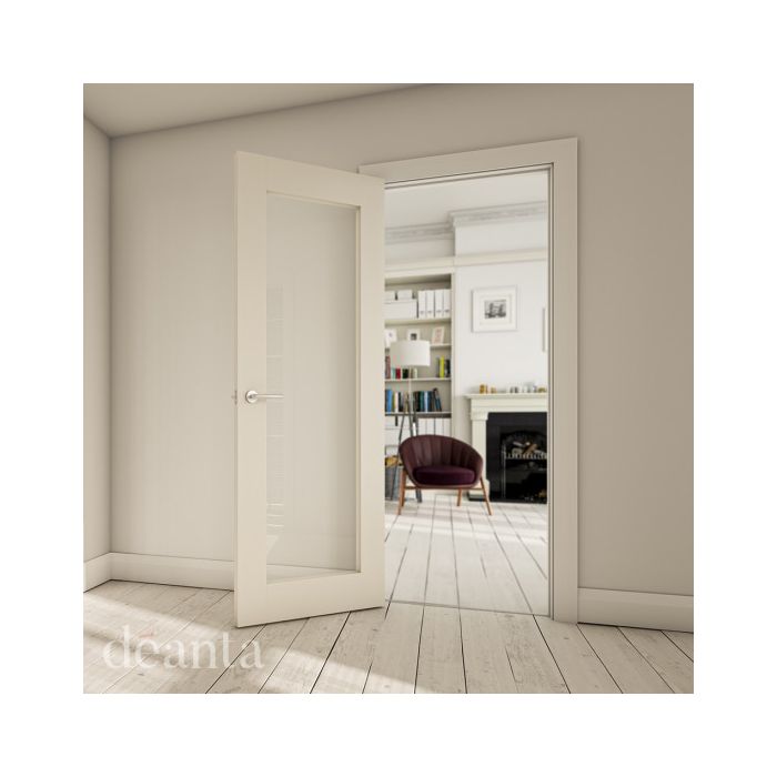 Denver White Primed Glazed Internal Door