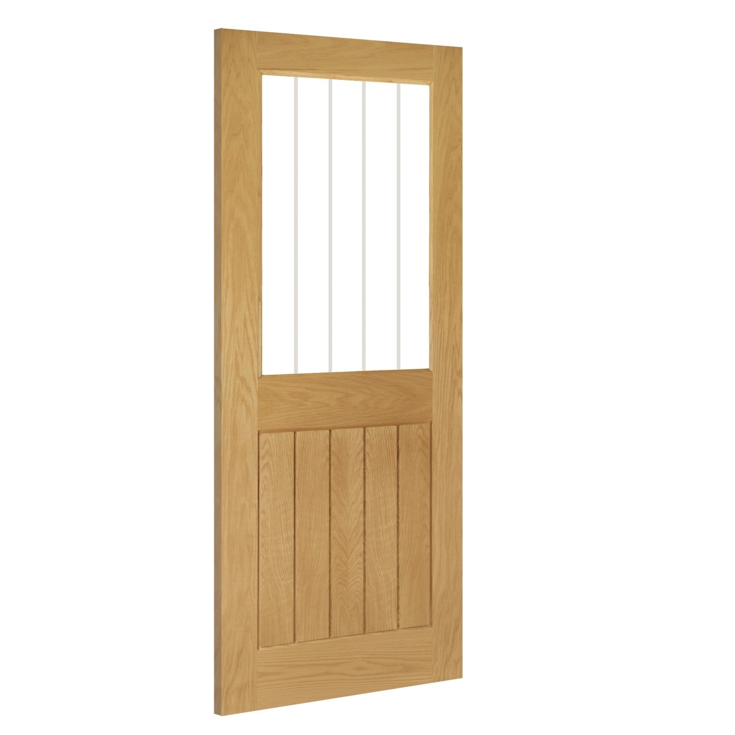Ely Prefinished Oak 2 Panel Glazed FSC Internal Door