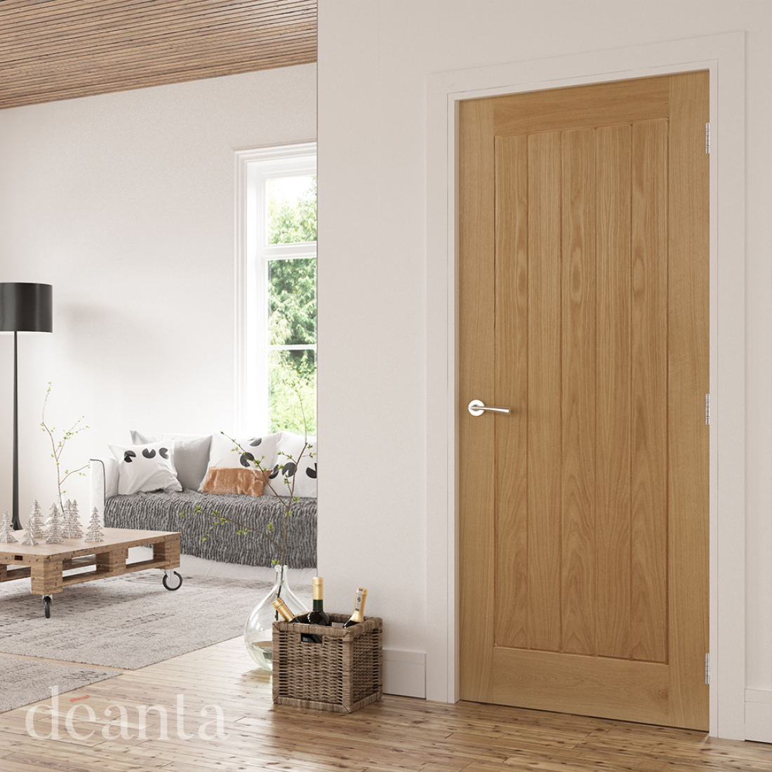 Ely Prefinished Oak internal door Deanta life 2