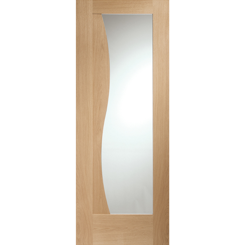 Emilia Internal Oak Door with Clear Glass