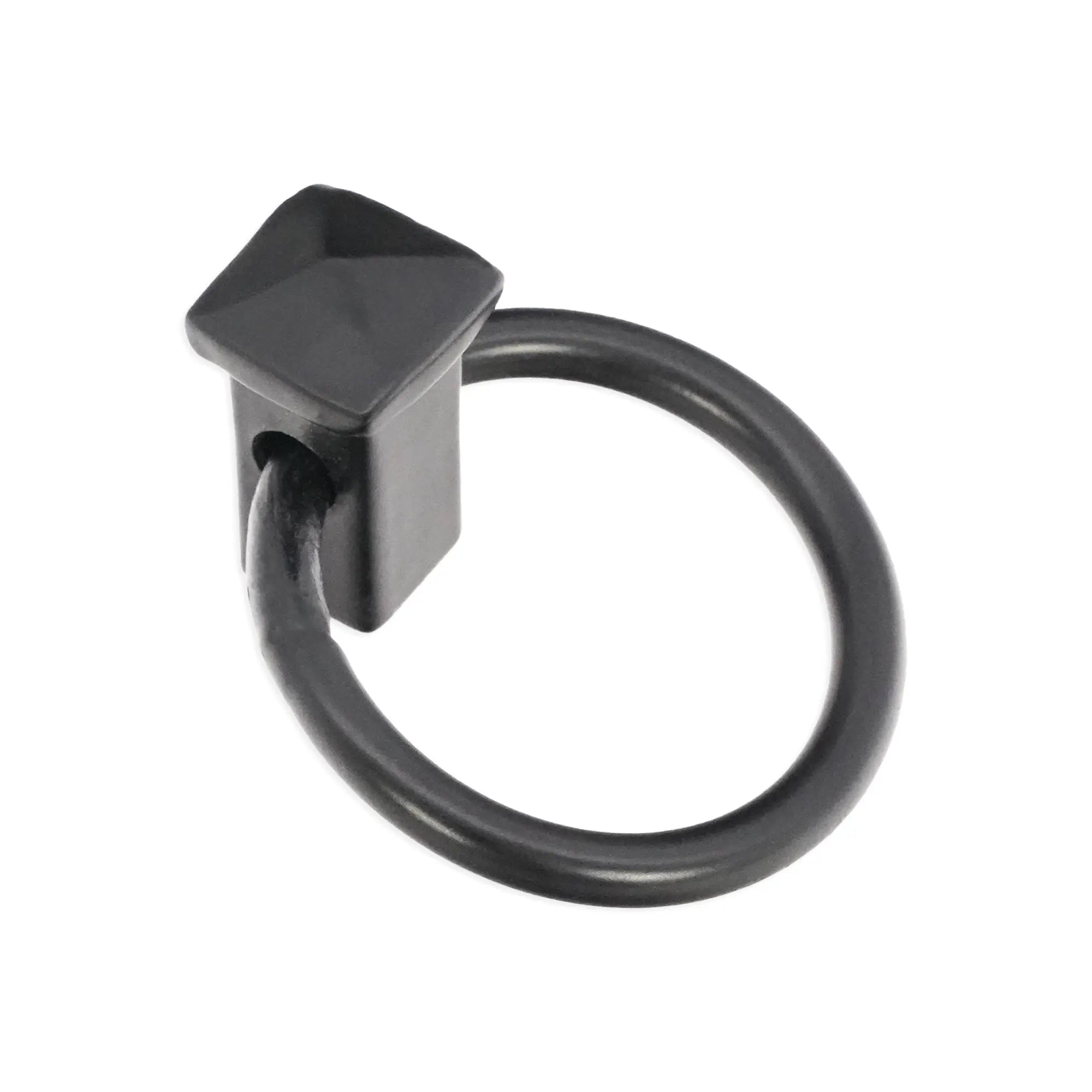 Quadrate Ring Drop Pull Matt Black Spira