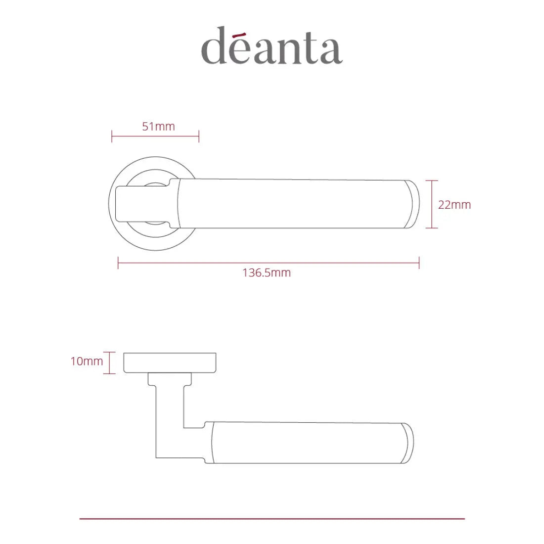 Delphi Matt Satin Black Nickel Handle Deanta