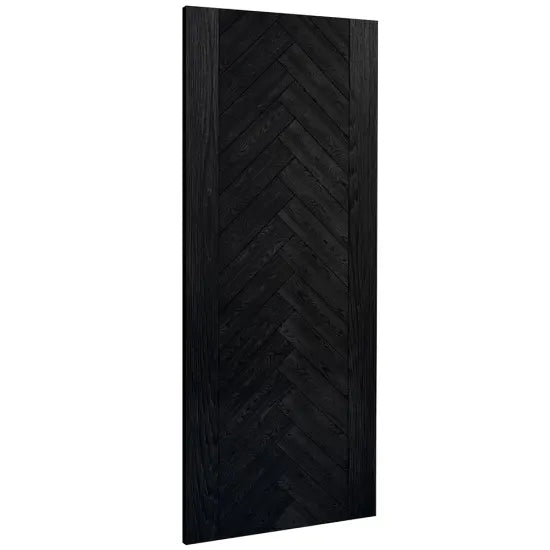 Fontaine Brushed Black Oak Door Deanta