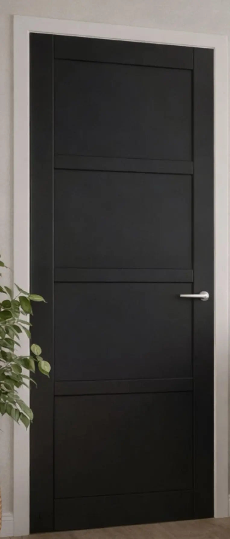 Rome Black Solid Internal Door PM Mendes