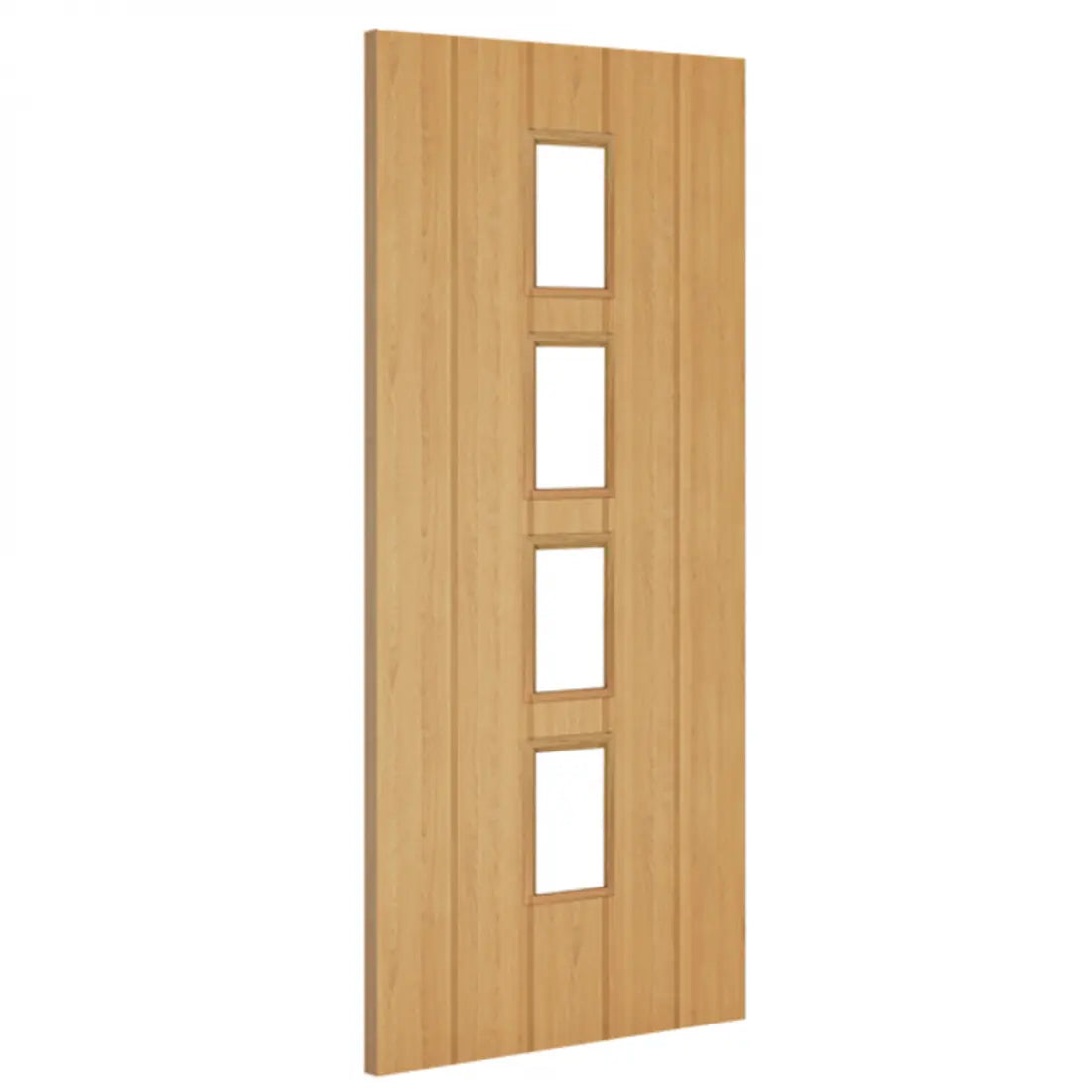Galway Unfinished Oak 4L Glazed Deanta 3d