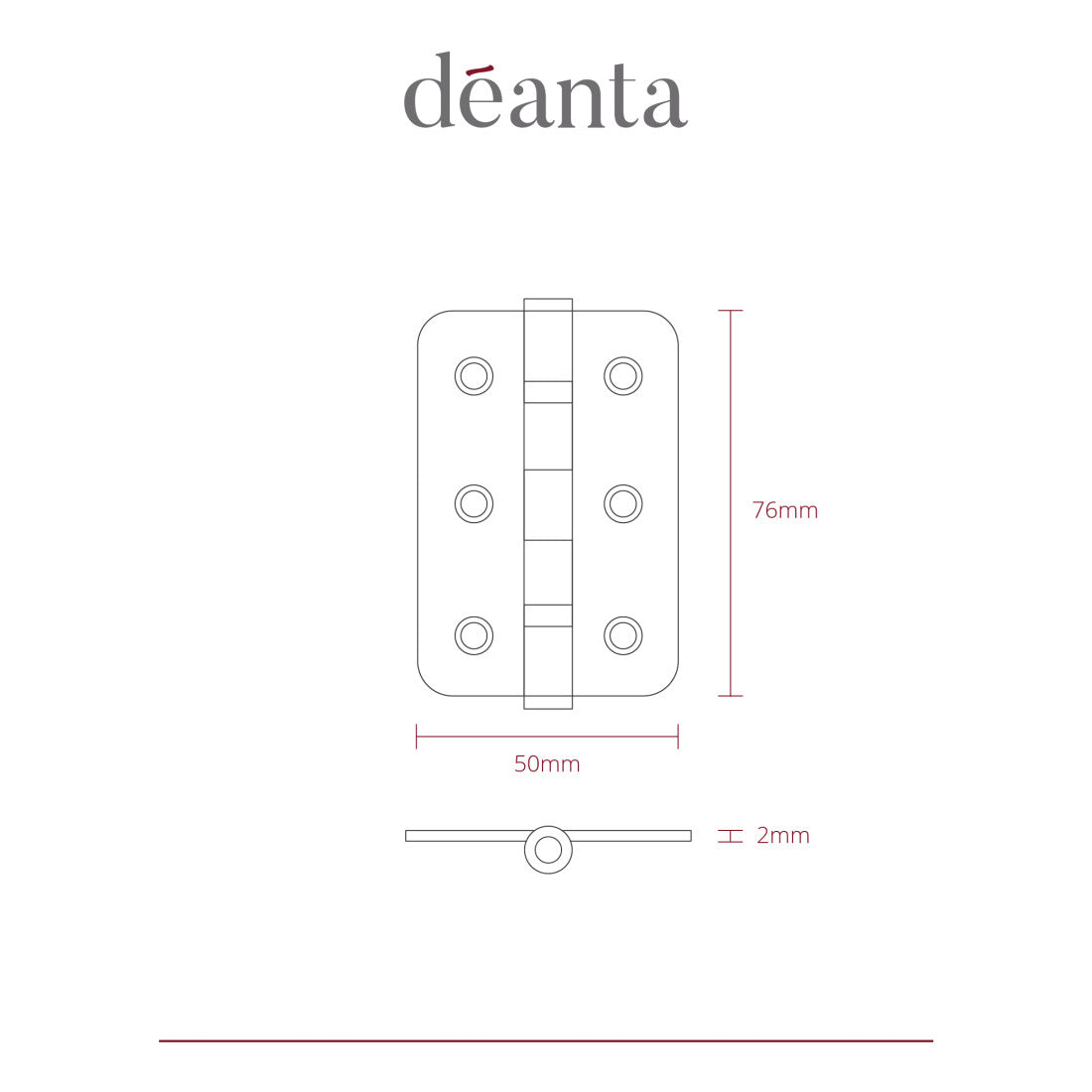 Black Steel BSEN 1935 Rated Hinges