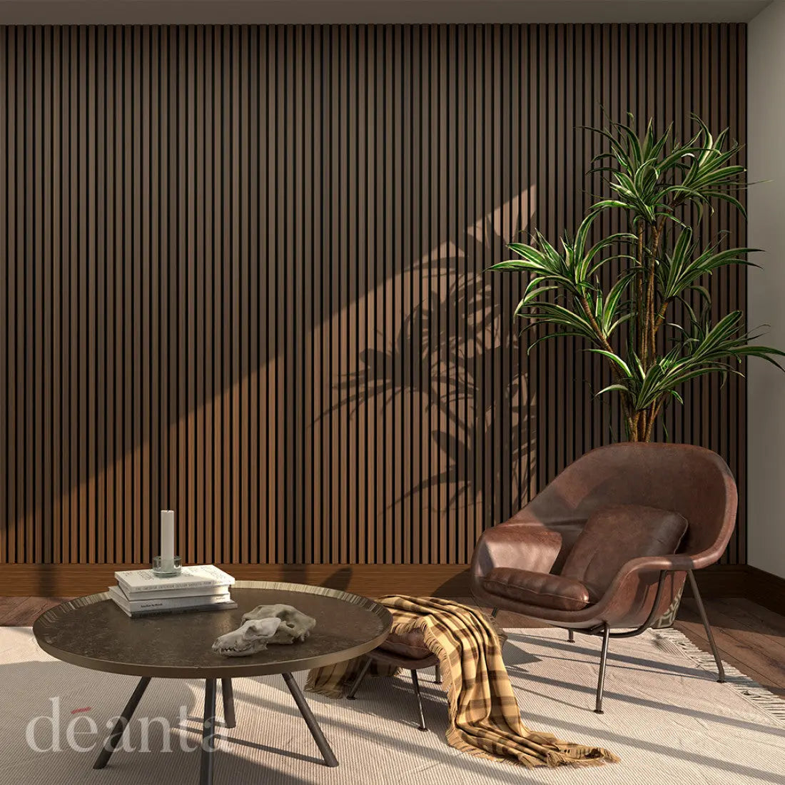 Immerse Acoustic Panelling Walnut lifestyle