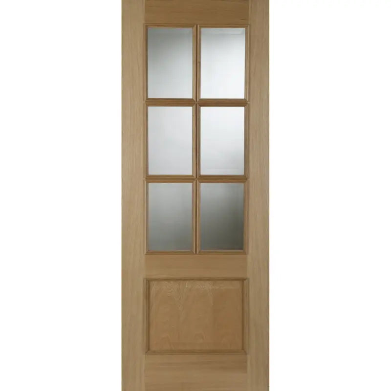 Iris 6 Light Glazed Oak Internal Door