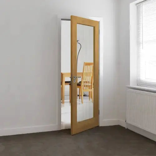 Pre-Finished Thames Oak 1 Light Internal Door JB Kind