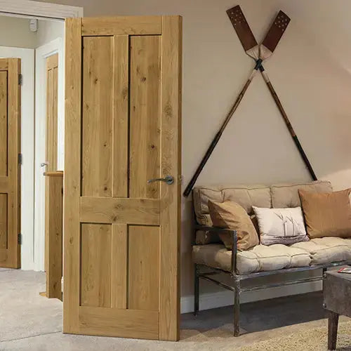 Rustic Oak 4 Panel Internal Door JB Kind