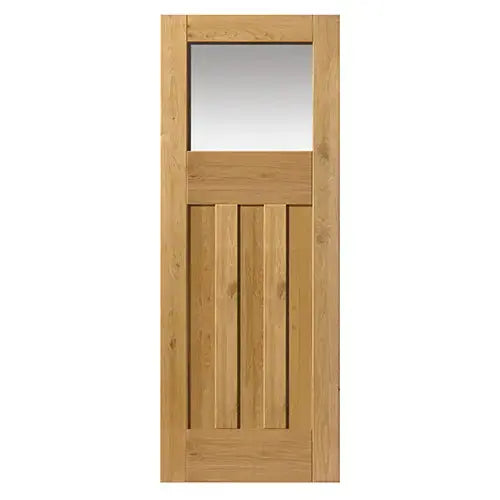 Rustic Oak DX Glazed Internal Door JB Kind