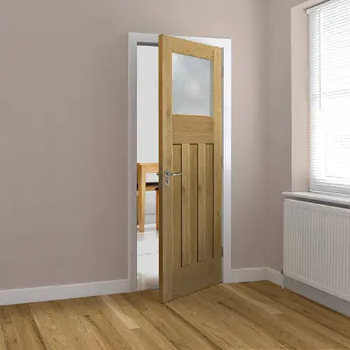 Rustic Oak DX Glazed Internal Door JB Kind