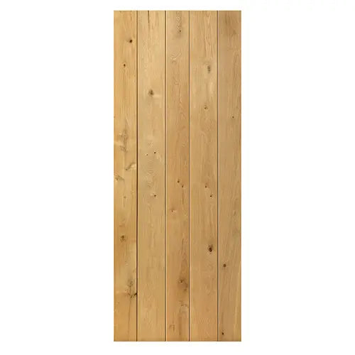 Unfinished Rustic Oak Ledged Internal Door