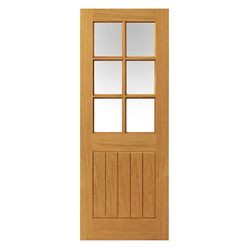 Pre-Finished Thames Oak 6 Light Internal Door
