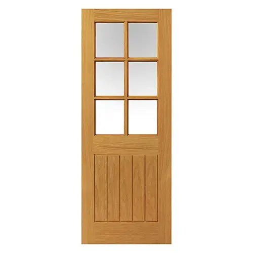 Pre-Finished Thames Oak 6 Light Internal Door JB Kind