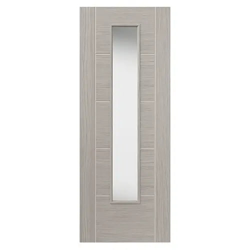 Tigris Light Grey Slim Glazed Internal Door
