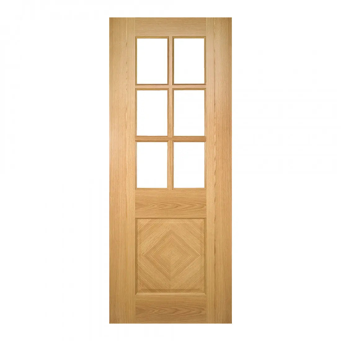 Kensington Prefinished Oak Bevelled Glaze FSC Internal Door