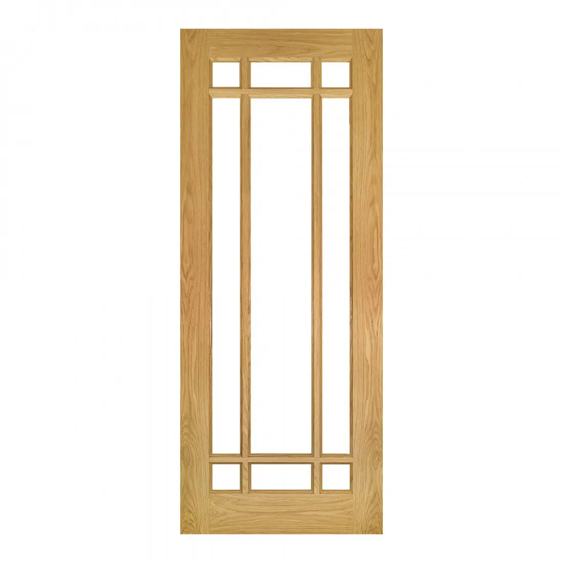 Kerry Unfinished Oak Bevelled Glaze Internal Door