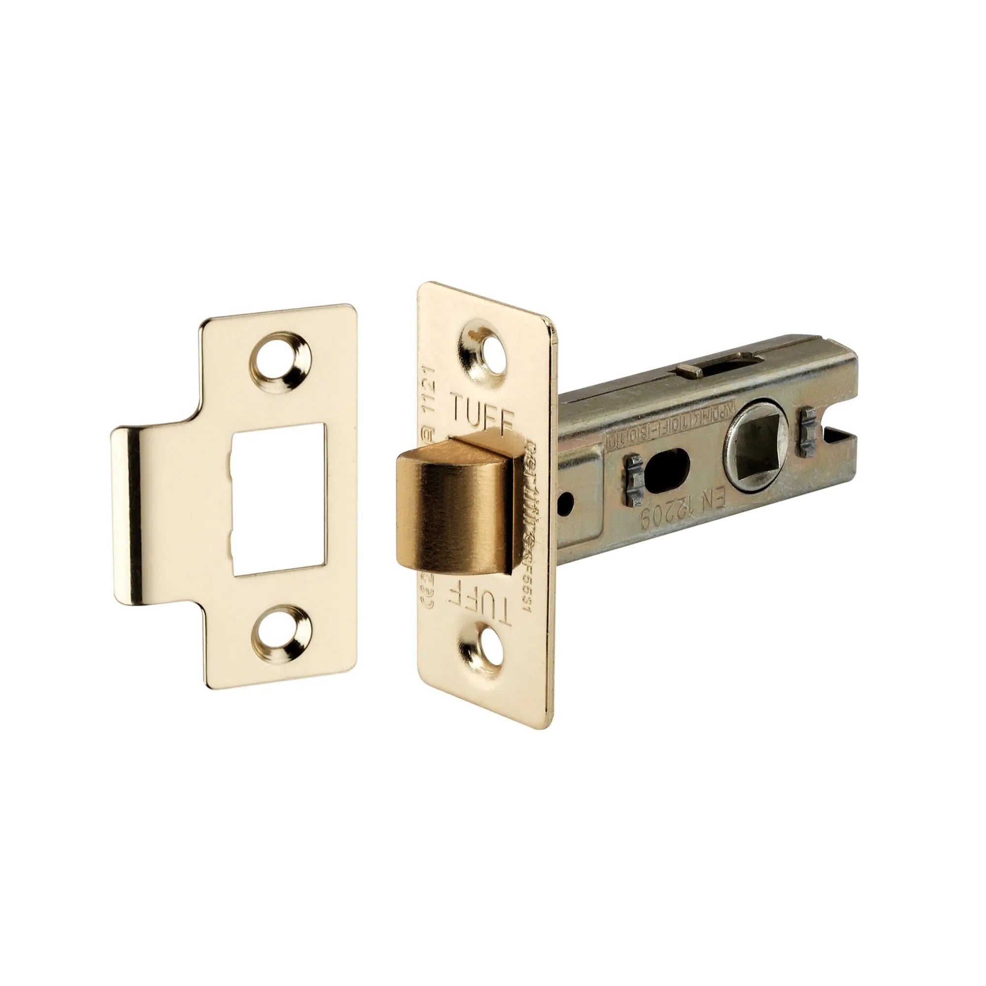 2.5" CE Bolt Through Tubular latch Electro Brass Spira