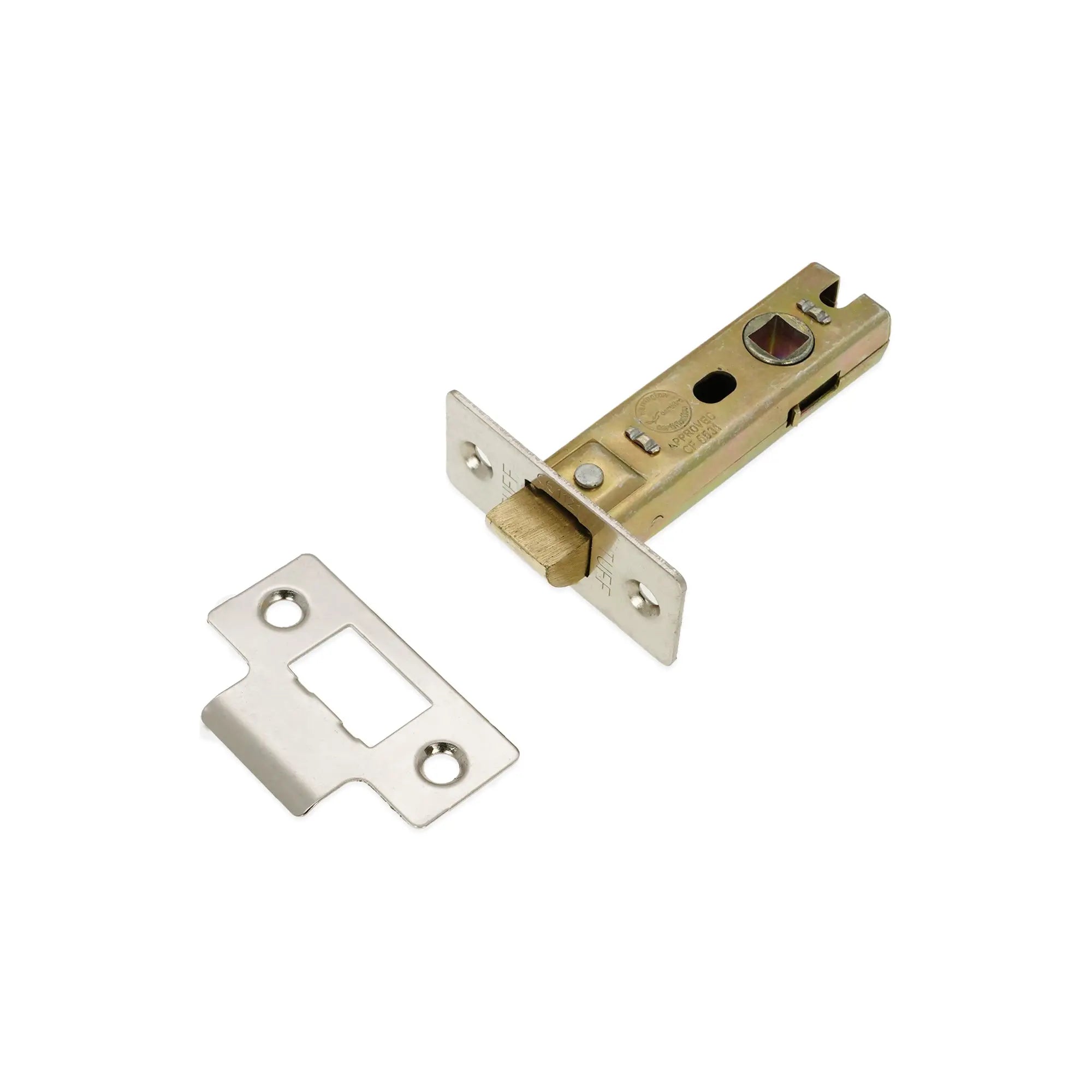 3" CE Bolt Through Tubular latch Nickel Plated Spira