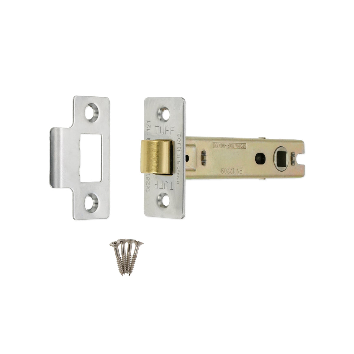 4" CE Bolt Through Tubular latch Nickel Plated