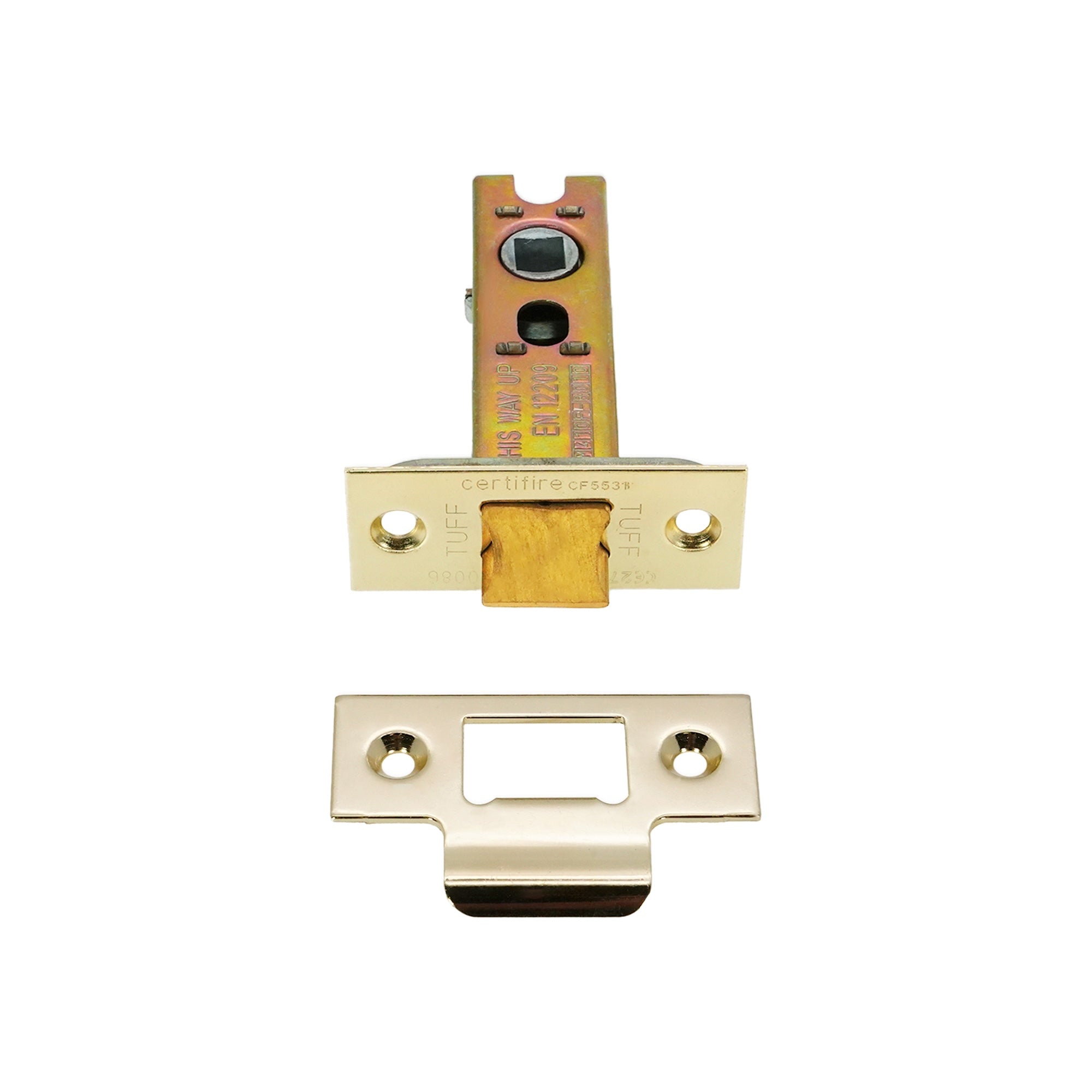 3" H/D Tubular Latch CE - Electro Brass
